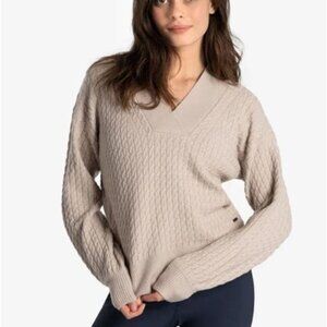 Lolë Merino Wool Camille V-Neck Sweater